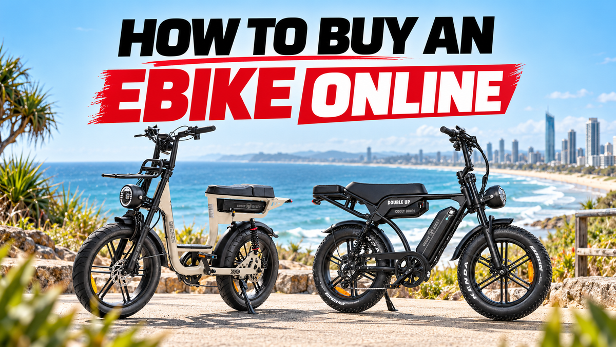 Cooly Breeze and Cooly Double Up electric bikes on the Gold Coast for a guide on how to buy an eBike online in Australia.