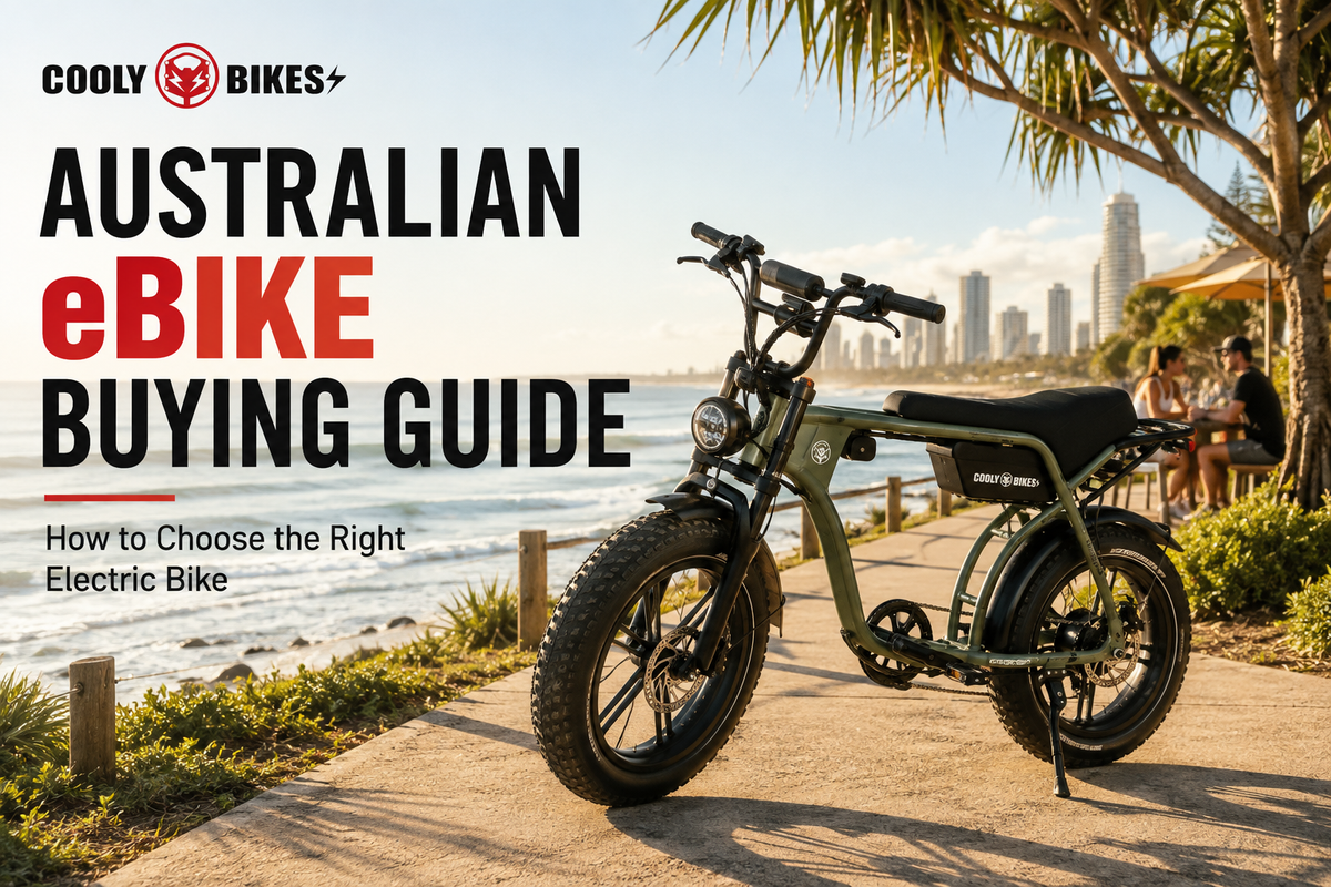 Australian eBike buying guide featuring the Cooly Bolt electric bike