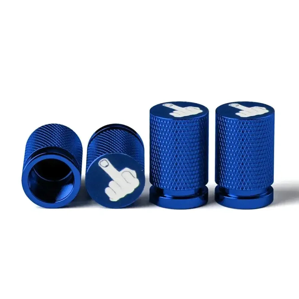 Middle Finger Valve Caps | Unique & Durable for Electric Bike Tyres - Cooly Bikes