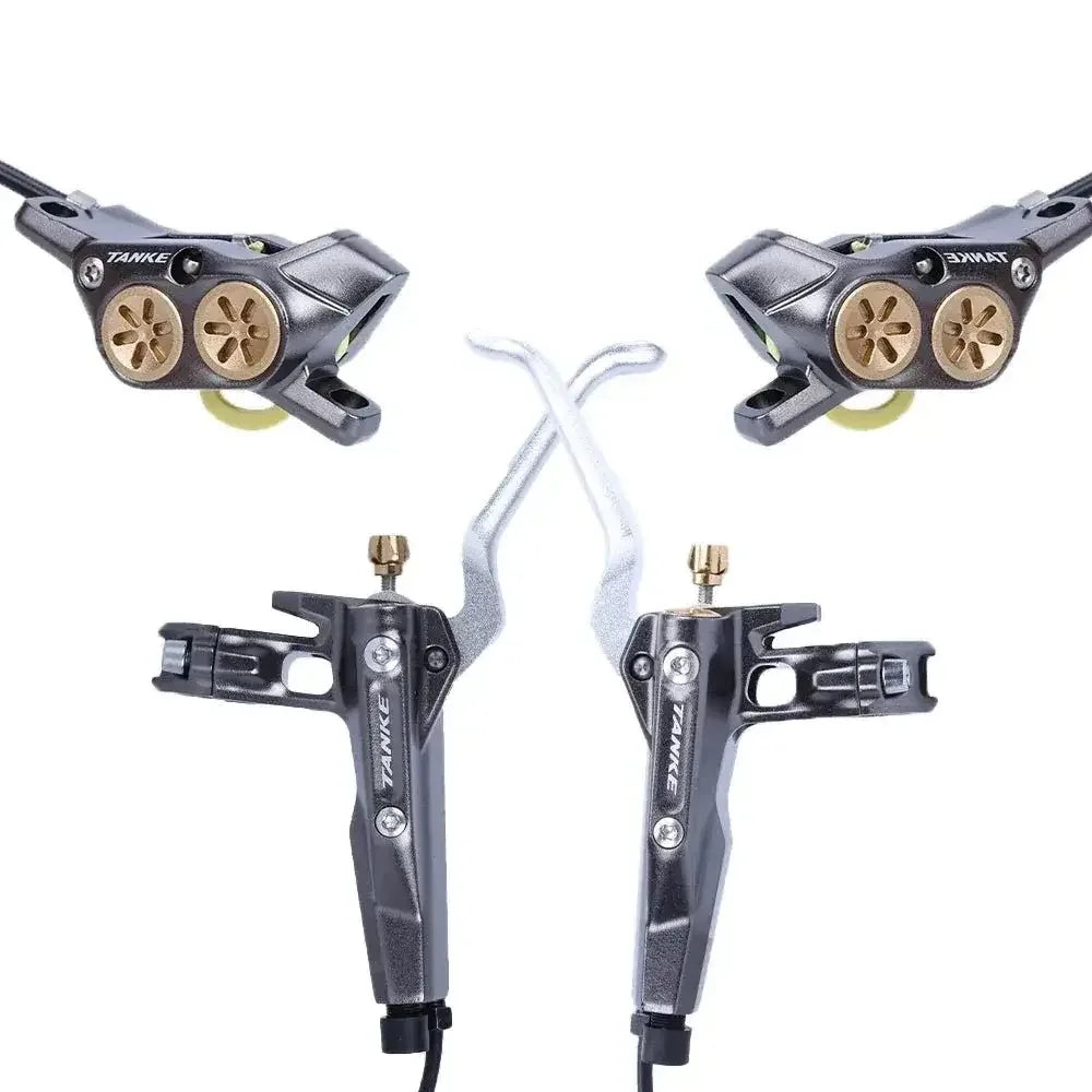 Electric Bike Hydraulic Brakes | Four-Piston Power & Sleek Design - Cooly Bikes