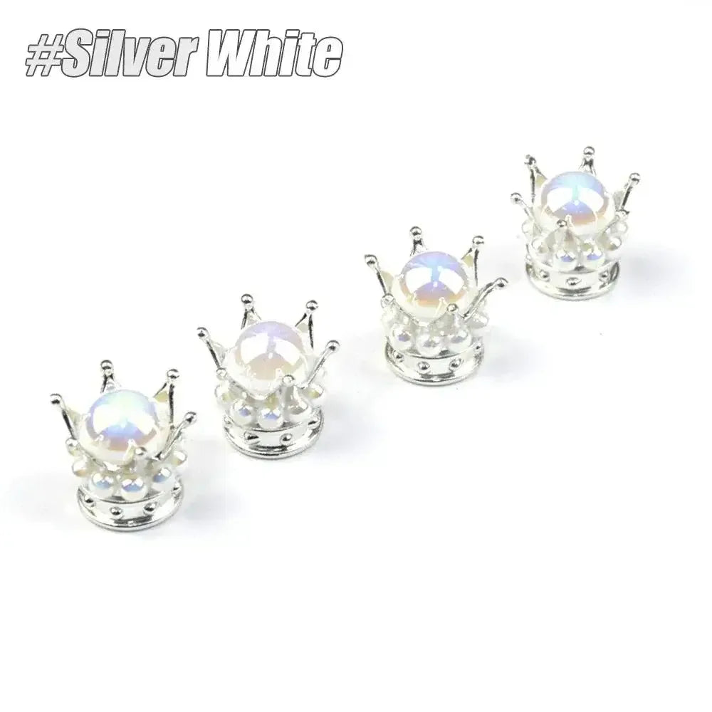 Regal Crown Tyre Valve Caps | Stylish & Durable for Any Bike - Cooly Bikes