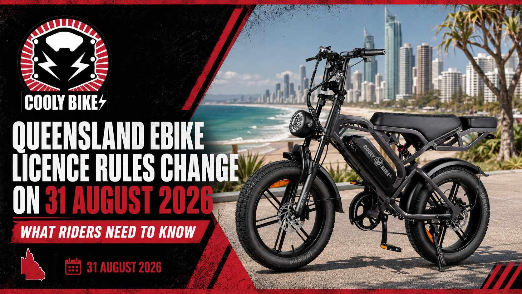 Queensland eBike Licence Rules Change on 31 August 2026: What Riders Need to Know