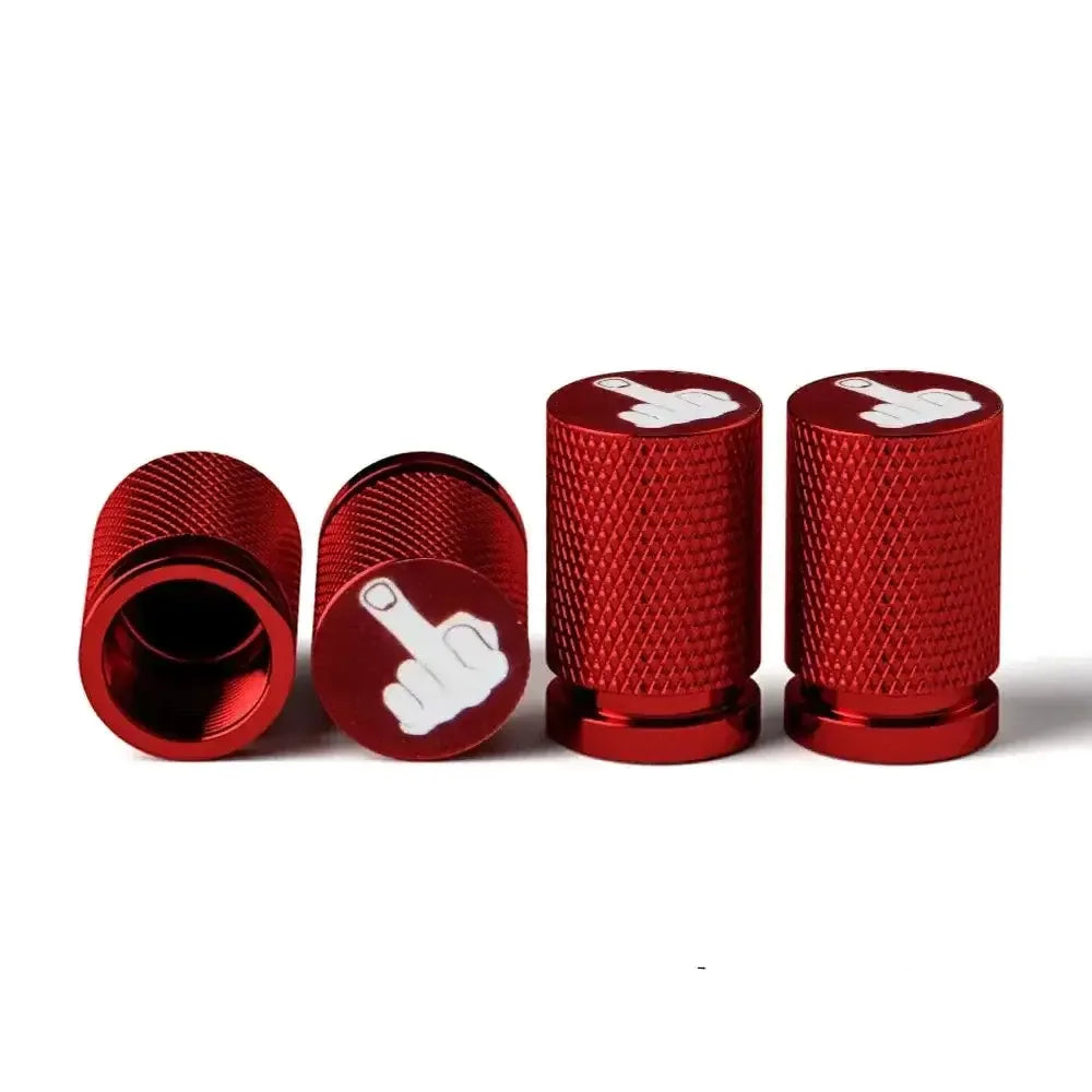 Middle Finger Valve Caps | Unique & Durable for Electric Bike Tyres - Cooly Bikes