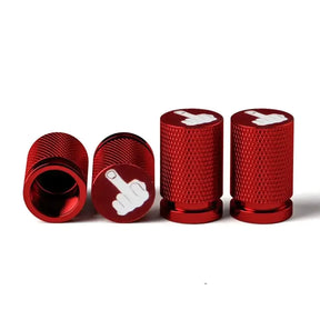 Middle Finger Valve Caps | Unique & Durable for Electric Bike Tyres - Cooly Bikes