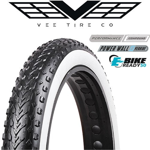 Vee Tire Mission Command 20x4.0 White Wall Fat Bike Tyre