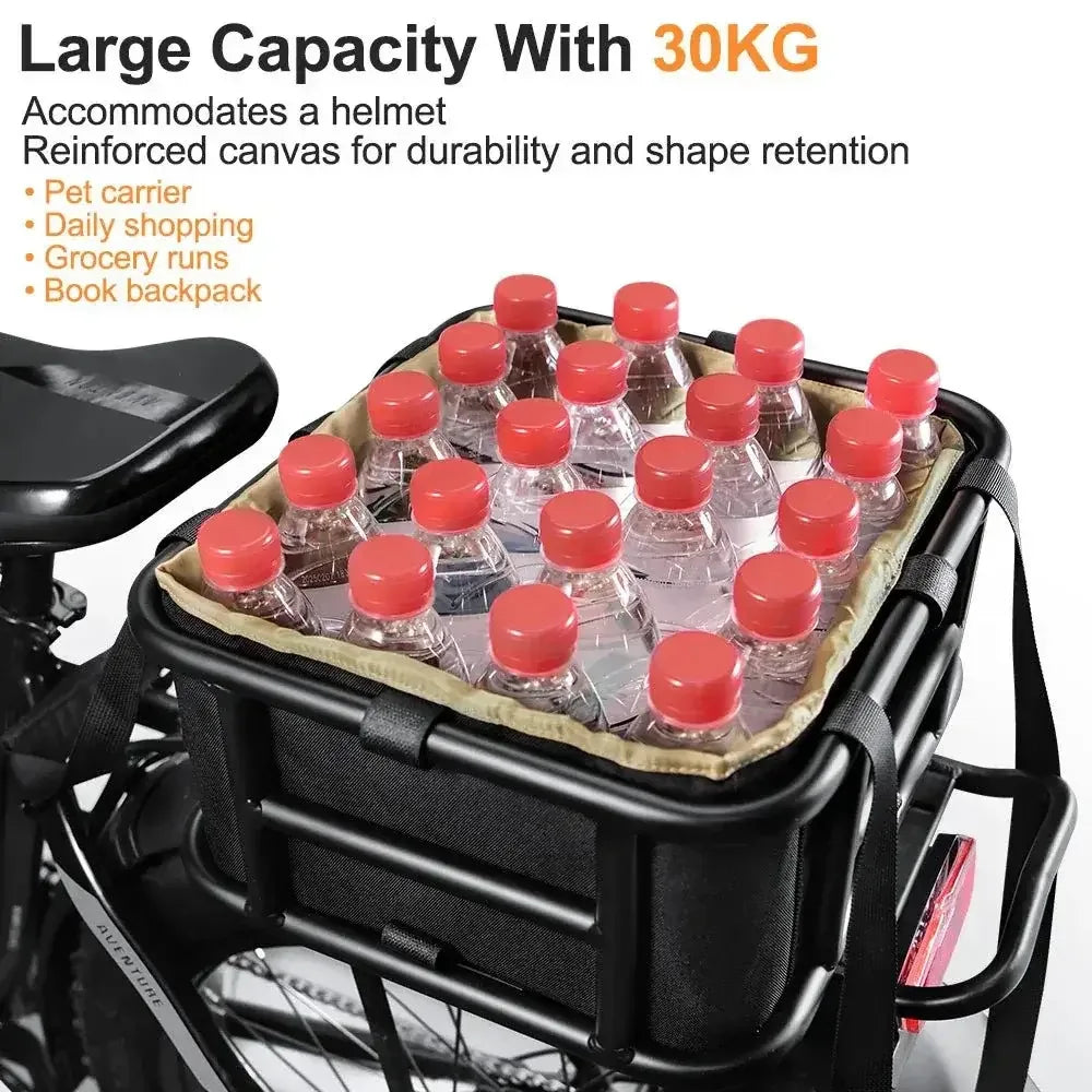 E-Bike Cooly Cargo Pro - Premium E-Bike Front/Rear Rack Basket - Cooly Bikes