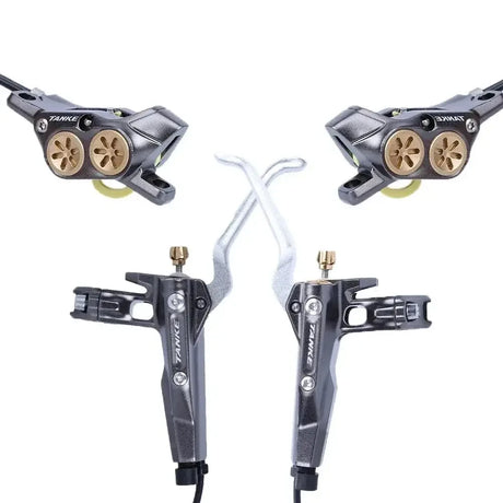 Electric Bike Hydraulic Brakes | Four-Piston Power & Sleek Design - Cooly Bikes
