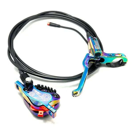 Electric Bike Hydraulic Brakes | Four-Piston Power & Sleek Design - Cooly Bikes