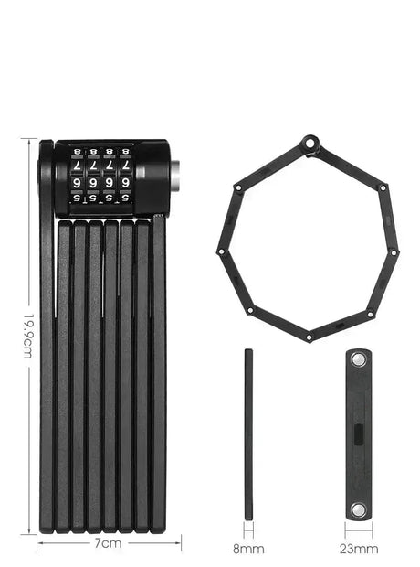 Folding Lock | Heavy-Duty Anti-Theft for E-Bikes - Cooly Bikes