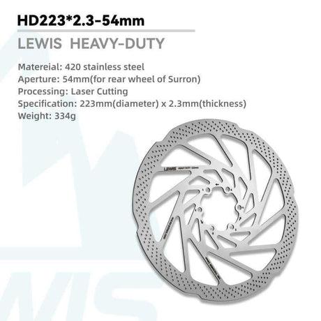 Lewis Heavy Duty Electric Dirt Bike Brake Rotor – 2.3/3mm Thick - Cooly Bikes