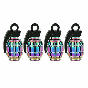Oil Slick Tyre Valve Caps